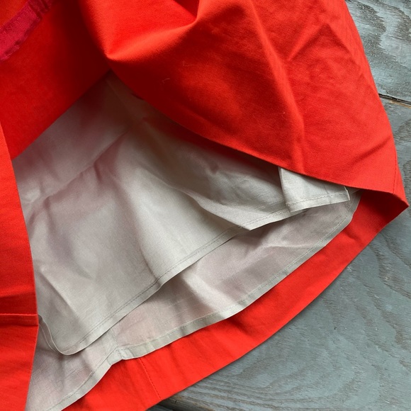 J Crew ORANGE sleeveless dress | size 4 - Picture 8 of 9